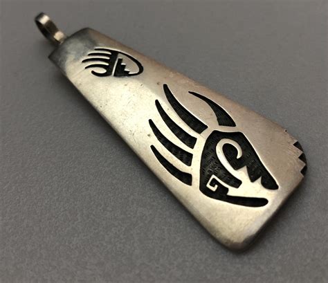 Vintage Hopi Sterling Silver Native American Signed E Gem
