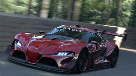 The two prototypes from toyota will be available in gran turismo in the first week of september. Toyota FT-1 Vision Gran Turismo by Kulkart on DeviantArt