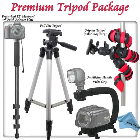 Premium Tripod Package For Canon 70d Digital Slr Cameras Includes Full