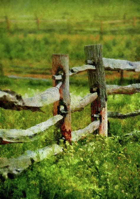Farm Fence The Old Fence Post Photograph By Mike Savad