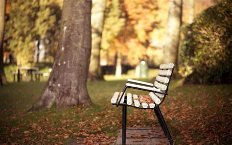 Bench Autumn Wallpapers Wallpaper Cave