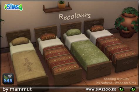 Blackys Sims 4 Zoo More Colours For Your Beds And Dining Sets Of The