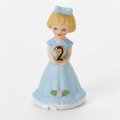 Enesco Growing Up Girls Blonde Age 2 Birthday Girl Figurine Distinctive Decor