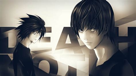L And Kira From Death Note Illustration Anime Death Note Lawliet L