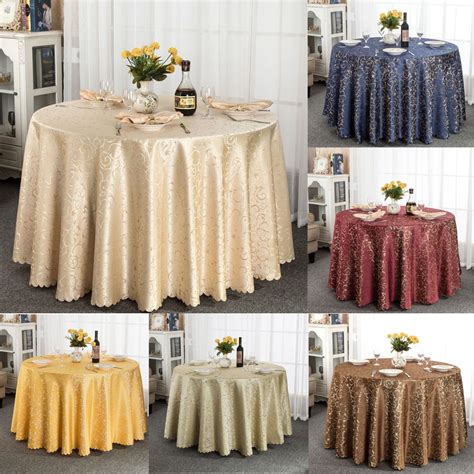 At your doorstep faster than ever. 1pcs Jacquard Round Tablecloth Navy blue/Coffee/Burgundy ...
