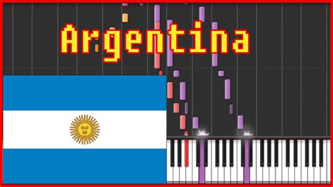 Argentina National Anthem Easy Piano Tutorial Himno Nacional
