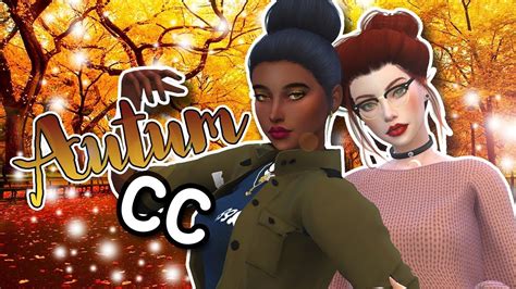 The Sims 4 Fall Lookbook All Cc Links Alpha Youtube
