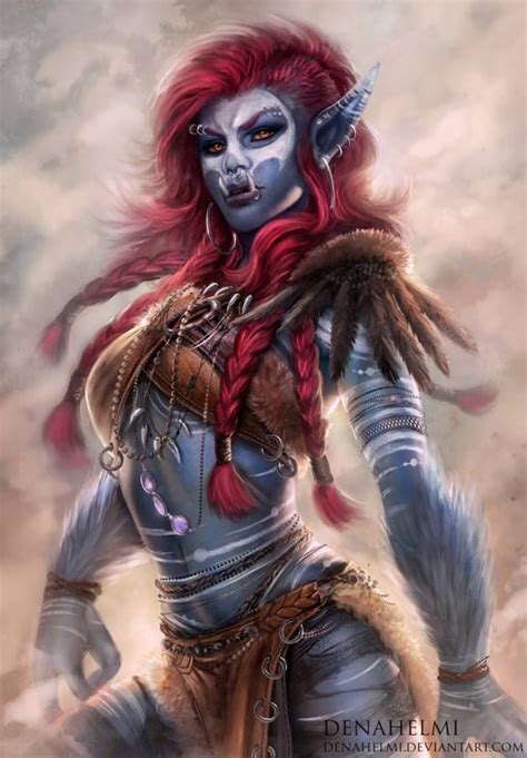 Half Orc Warcraft Art World Of Warcraft Female Orc