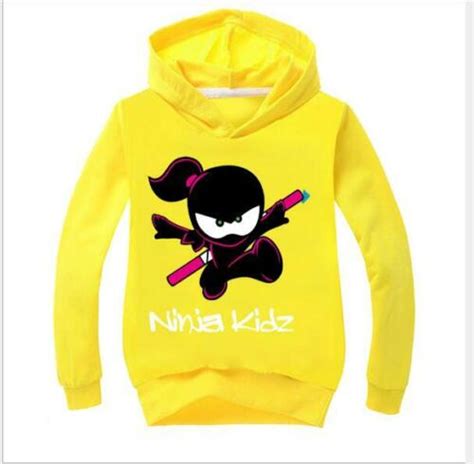 Ninja Kidz Tv Kids Hoodie Hooded Cotton Short Sleeve Tee Top Sweatshirt
