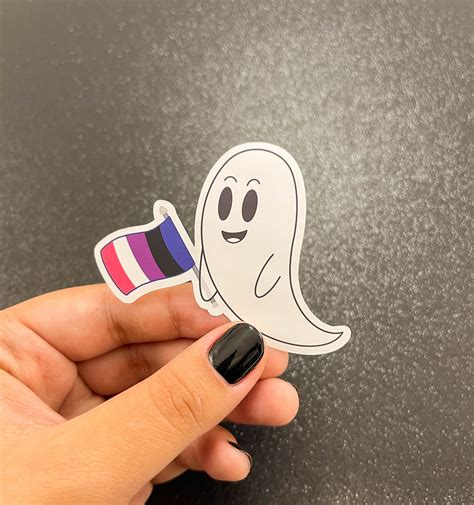 Spooky Pride Stickerspride Flags Ghosts Etsy