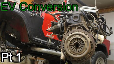 jeep yj ev conversion pt   motor    jeep yj youtube