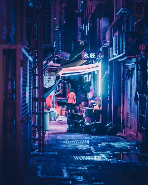 Cyberpunk Street Photos In Hong Kong By Andy Knives Street