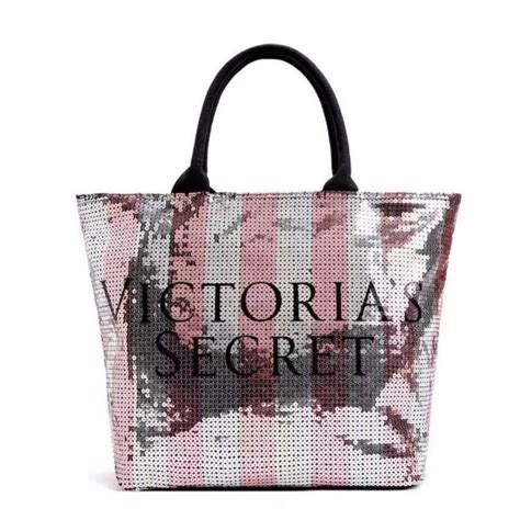 Authentic Rare Victoria Secret Vip T Black Friday Sequin Tote Bag
