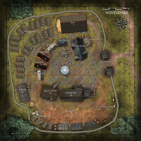 31 Rpg Battlemap Village Maps Database Source