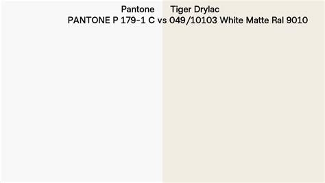 Pantone P C Vs Tiger Drylac White Matte Ral Side