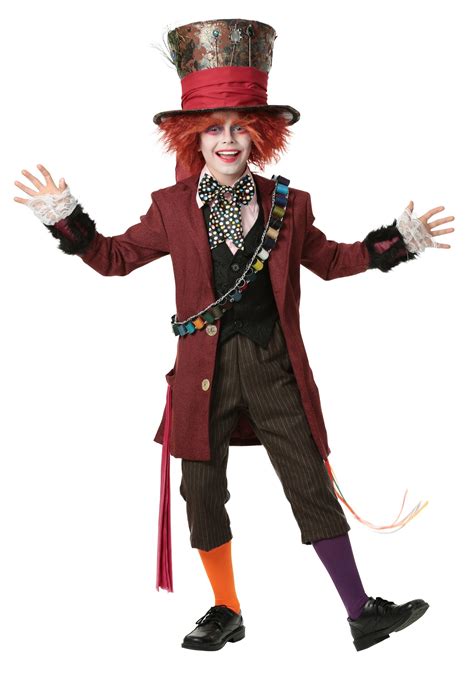 Authentic Kids Mad Hatter Costume Mad Hatter Halloween Costumes