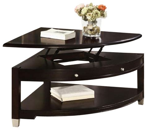 wedge coffee table ♠♠best buy for this♠♠ wedge coffee table  see deals for√√√. Coaster Liberty Pie Shaped Lift Top Cocktail Table in Dark ...