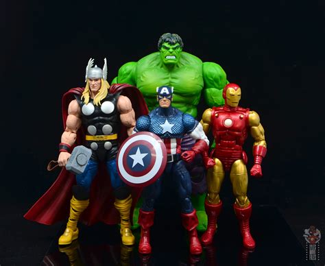 marvel legends captain america figure review 80th anniversary with thor hulk and iron man