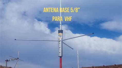 Antena Base 58 Para Vhf 2 Metros Youtube