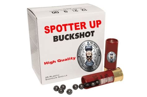 (chiefly us) lead shot used in shotgun cartridges, made of larger pellets than birdshot and suitable for hunting larger game. 00 Buckshot • Spotter Up
