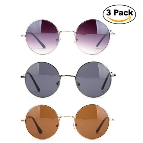 john lennon glasses hippy 60 s vintage retro round designer inspired walrus style sunglasses