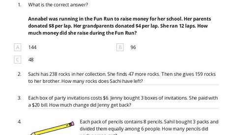 identifying operations in word problems worksheets