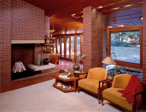 Zimmerman House Interior By Frank Lloyd Wright Usonian Prairie Style