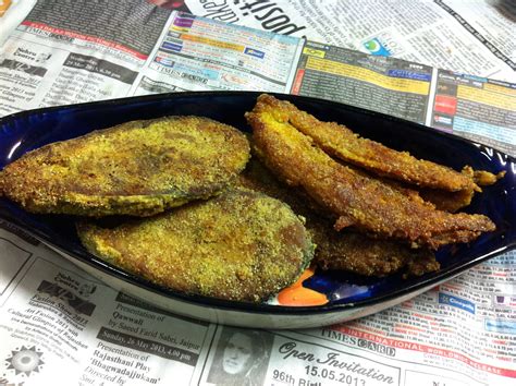 Pat the fish dry and season. Crisp Fish Fry (Kingfish & Bombay Duck) The fish is ...