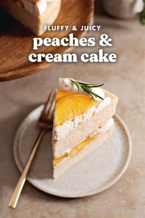 peaches and cream cake teak and thyme