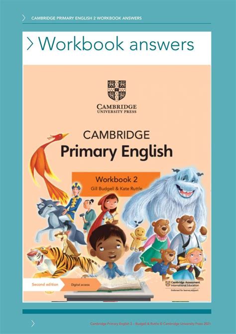 Cambridge Primary English Workbook Answers