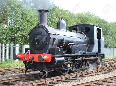 A Black Vintage Classic British Steam Locomotive Steam Locomotive