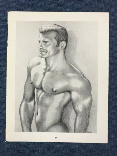 Art Page Print From Tom Of Finland Book Retrospective Physique Tf Ebay