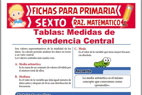 Actividades Para Ense Ar Las Medidas De Tendencia Central C Mo Ense Ar