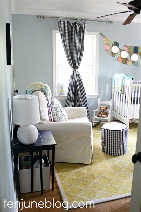 Greys, browns and beige are a good choice for hyperactive children. Ten June: Baby Boy Nursery Source List