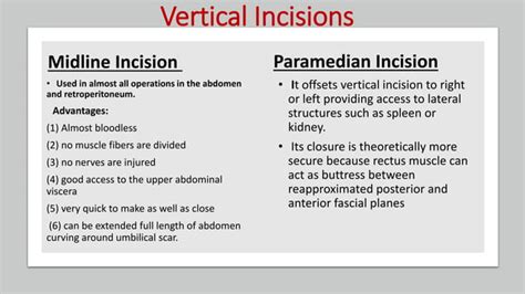 Surgical Incisions On Abdominal Wall Ppt