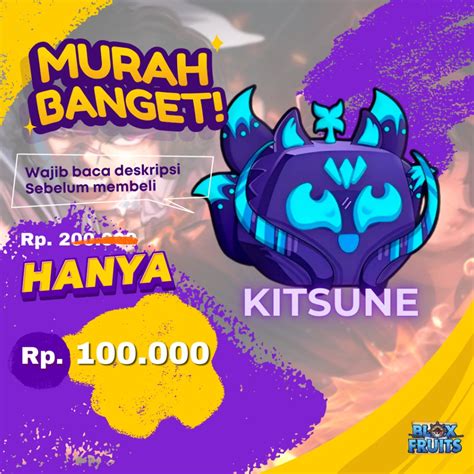 Jual Kode G O Kitsune Blox Fruit Kitsune Fruit Roblox Buah Kitsune