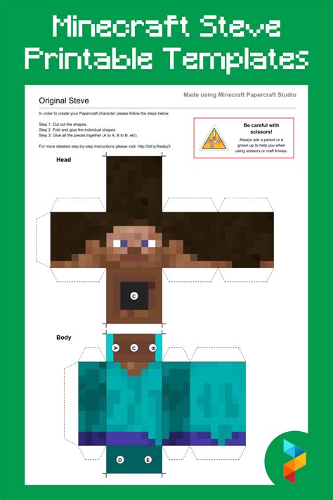 10 Best Minecraft Steve Printable Templates Pdf For Free At Printablee