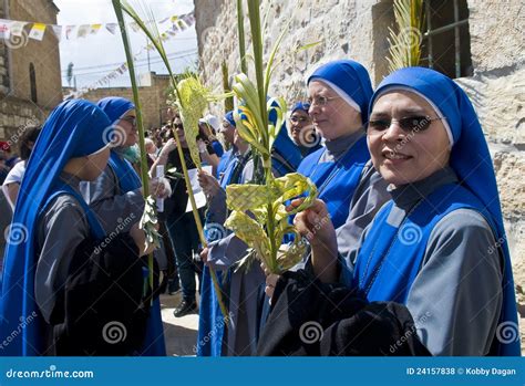 Jerusalem Palm Sunday Editorial Stock Photo Image Of Holy 24157838