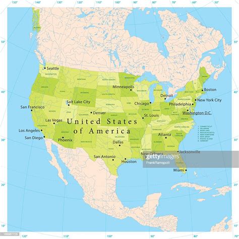 Usa State Map Vector