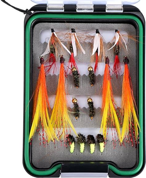 Amazon Com Goture Waterproof Fly Fishing Flies Case Lures Kit Box 3