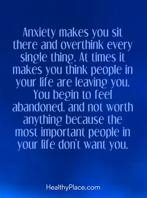 Quotes On Anxiety Healthyplace
