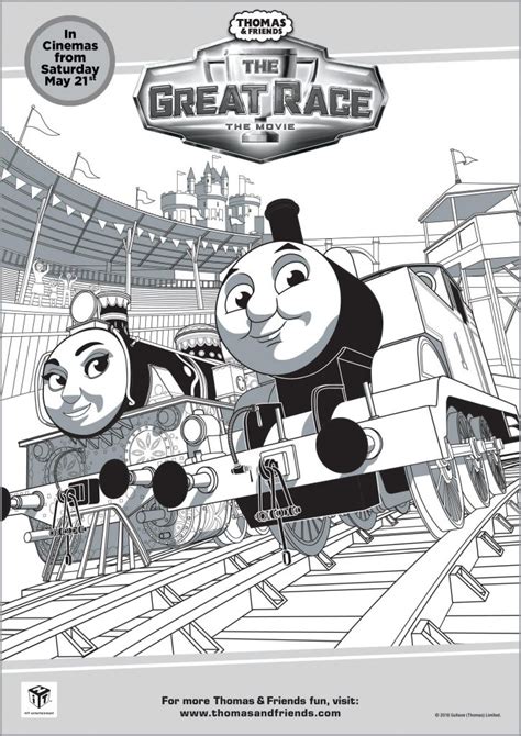 Our thomas & friends coloring pages in this category are 100% free to print, and we'll never charge you for using, downloading, sending, or sharing them. Thomas & Friends: The Great Race Colouring Pages - In The ...