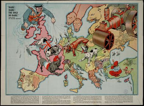 satirical map of europe in 1914 r pics