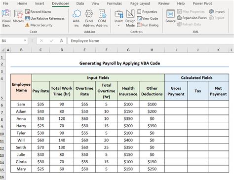 How To Generate Payroll In Excel Vba With Easy Steps
