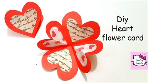 Same day or next day delivery is available. DIY Heart Flower Card/DIY Handmade card/Tutorial For ...