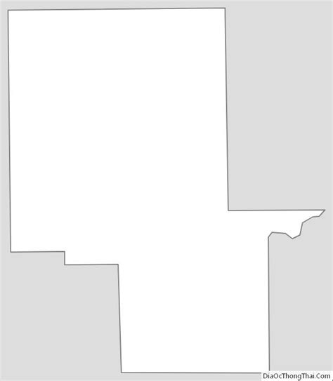 Outline Map Of Montgomery County Mississippi Mississippi