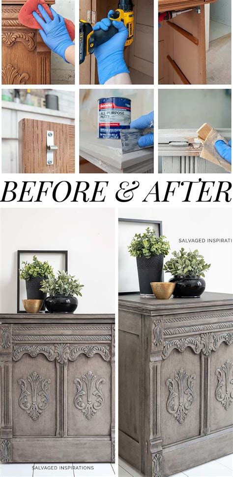 This dated sewing cabinet has been reloved restoration hardware has a reputation of being expensive. DIY Restoration Hardware Greige Paint Finish - Salvaged ...