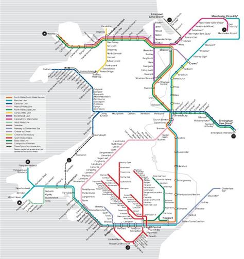 Wales Railway Map And Train Routes Train Times Tfw