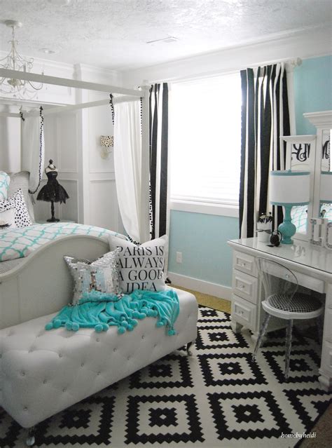 Rose accessories in teen room. Home By Heidi: Tiffany Inspired Bedroom