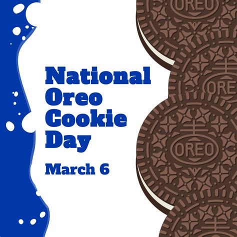 Free National Oreo Cookie Day Flyer Vector Edit Online And Download